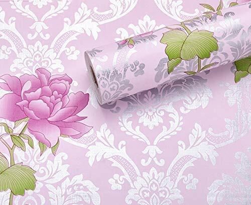 ANNA CREATIONS ANNA CREATIONS Pink & White Floral Printed Self-Adhesive Decorative Wall Sticker