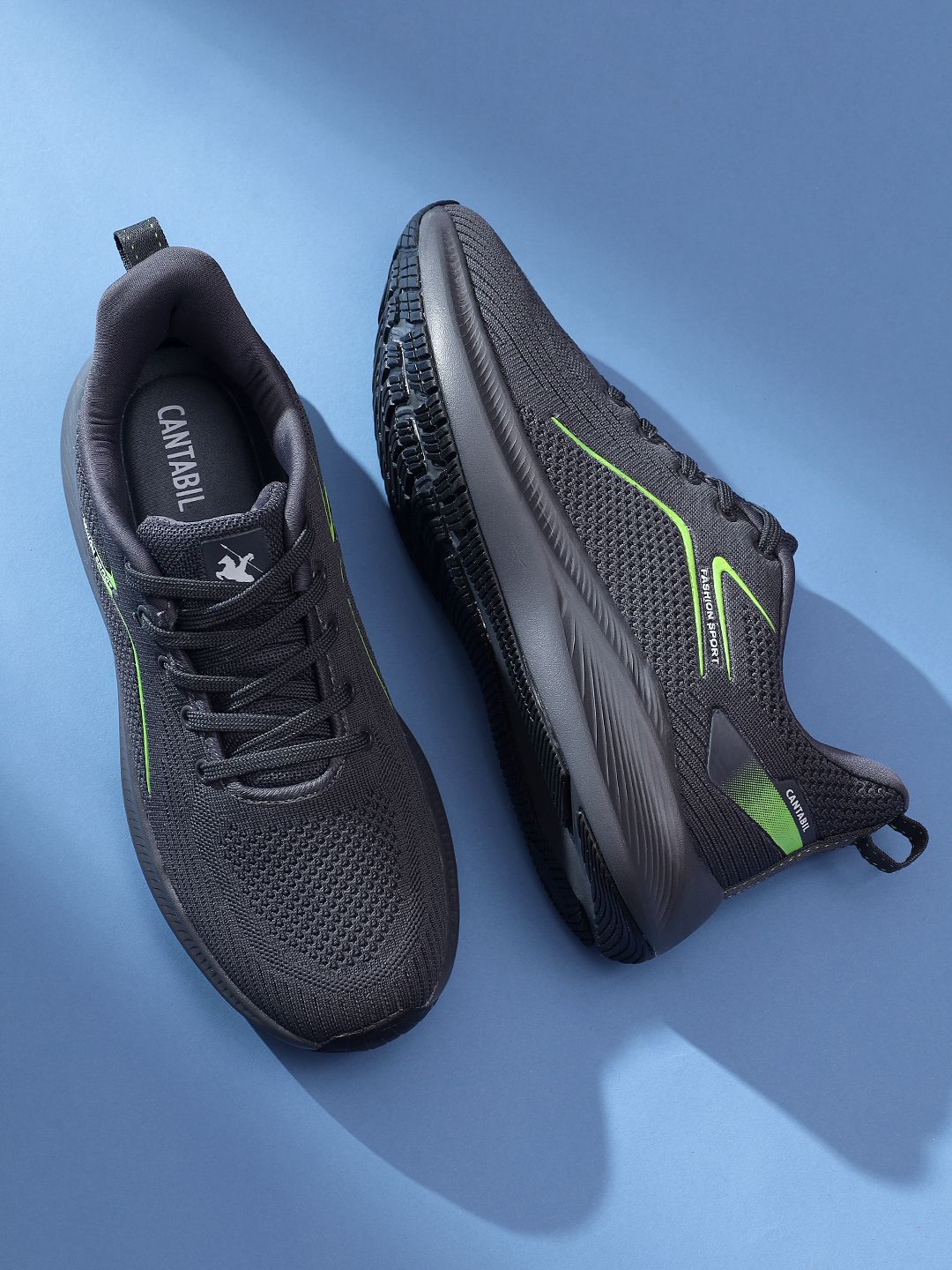 Cantabil Men Textile Lace-Ups Running Shoes