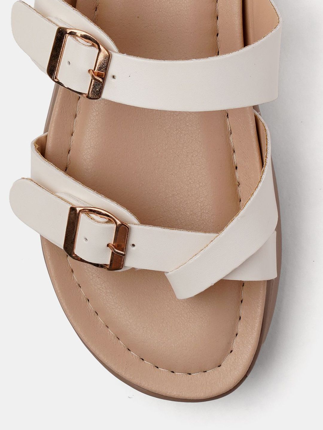 Buy R&B Women Open Toe Flats with Buckle - Flats for Women