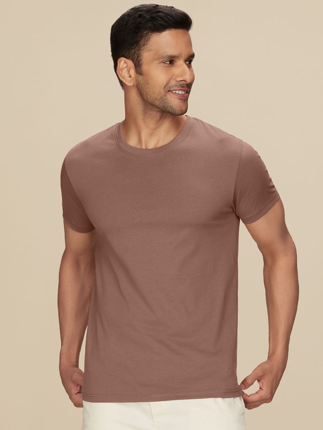 XYXX Pace Ultra breezy, Super Combed Cotton Solid Crew Neck T-Shirt