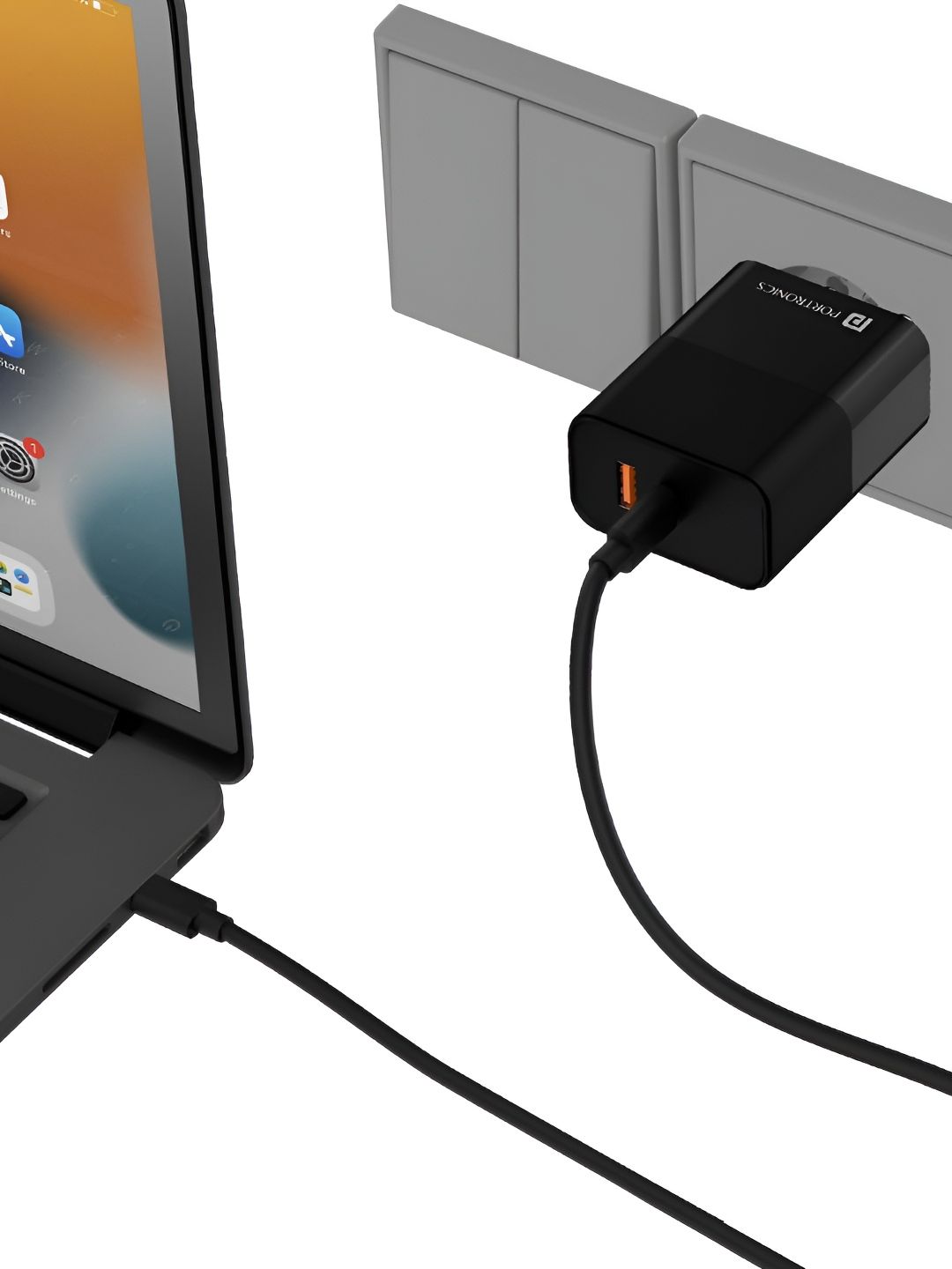 Portronics Adapto 65 Pro 65 W SuperVooc/Dash/Warp Adaptor, Dual Ports Outputs GaN deal from myntra Portronics Adapto 65 Pro 65 W SuperVooc/Dash/Warp Adaptor, Dual Ports Outputs GaN deal from myntra
