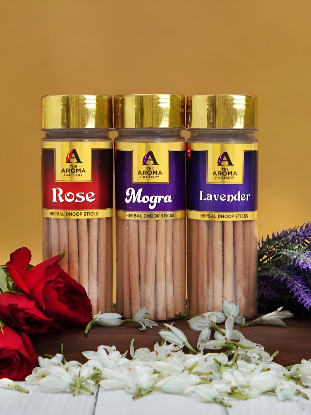 The Aroma Factory Wood 3 Piece Scented Ganesh Chaturthi Incense Sticks