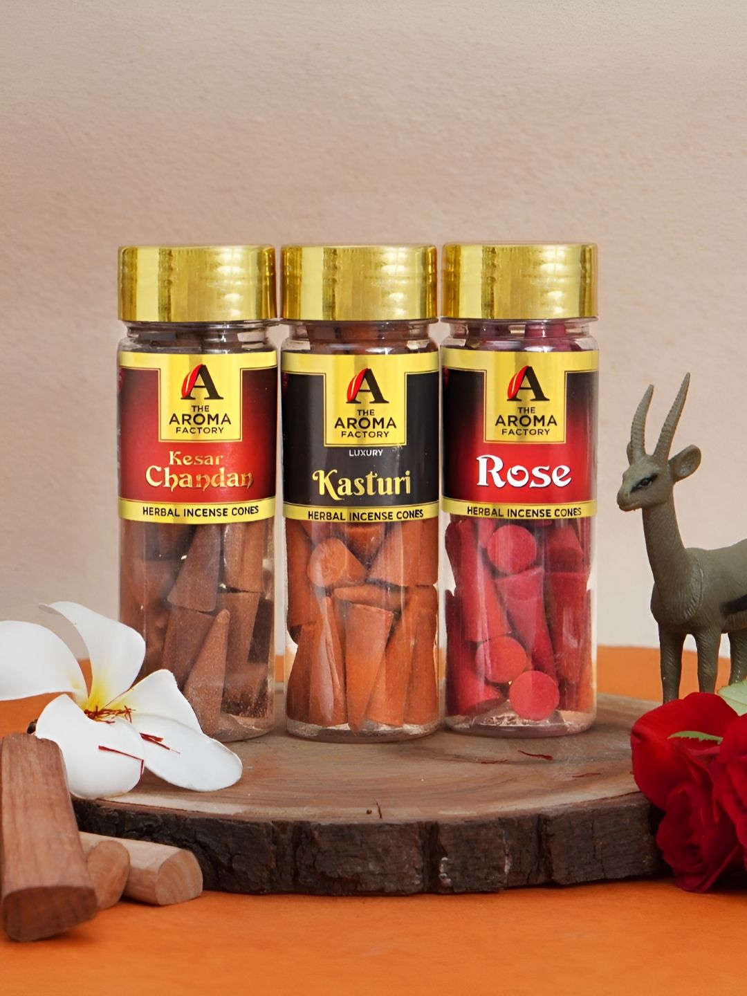 The Aroma Factory Wood 3 Piece Scented Ganesh Chaturthi Incense Sticks