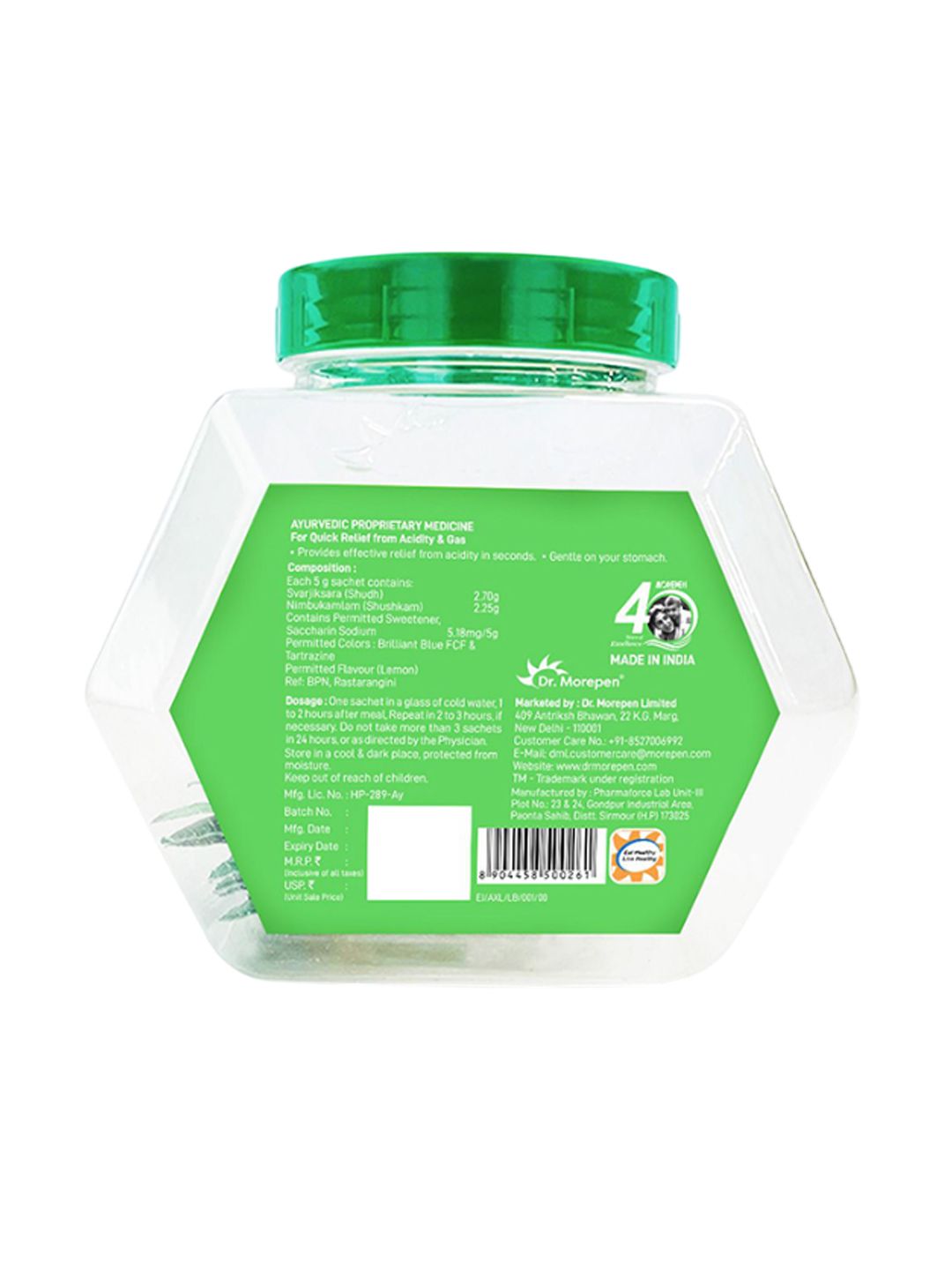 Buy Dr. Morepen Acidity-X Fizz For Indigestion, Acidity & Gas