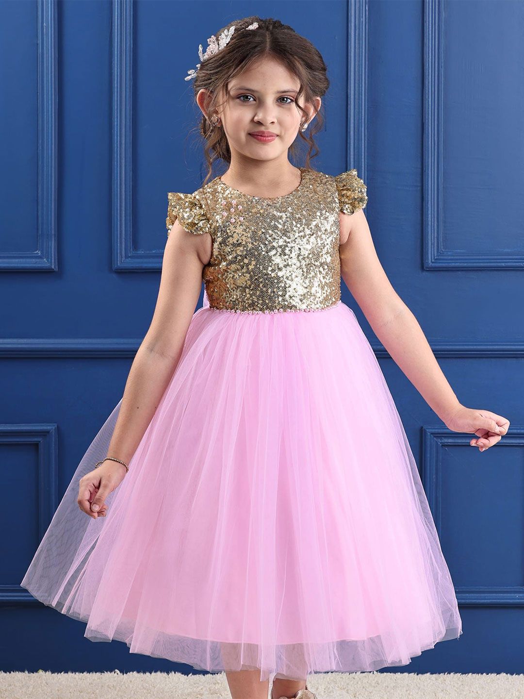 Mark & Mia  Girls Embellished Fit & Flare Dress