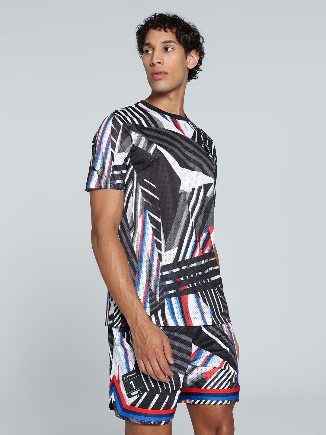 PUMA Motorsport Men BMW M Abstract Printed T-shirt