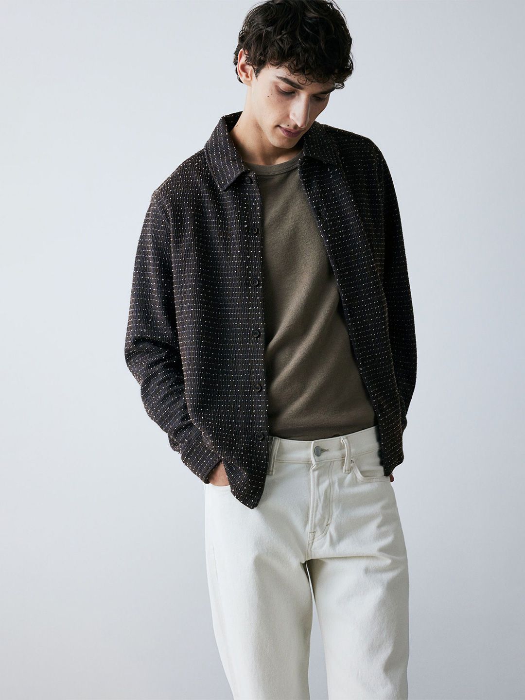 H&M Regular Fit Jersey Shirt deal from myntra