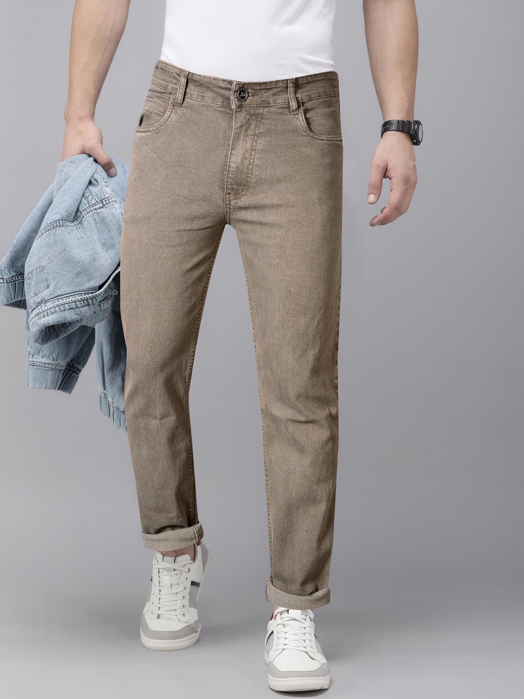 Jb Just BLACK Men Urban Slim Acid Wash Stretchable Jeans