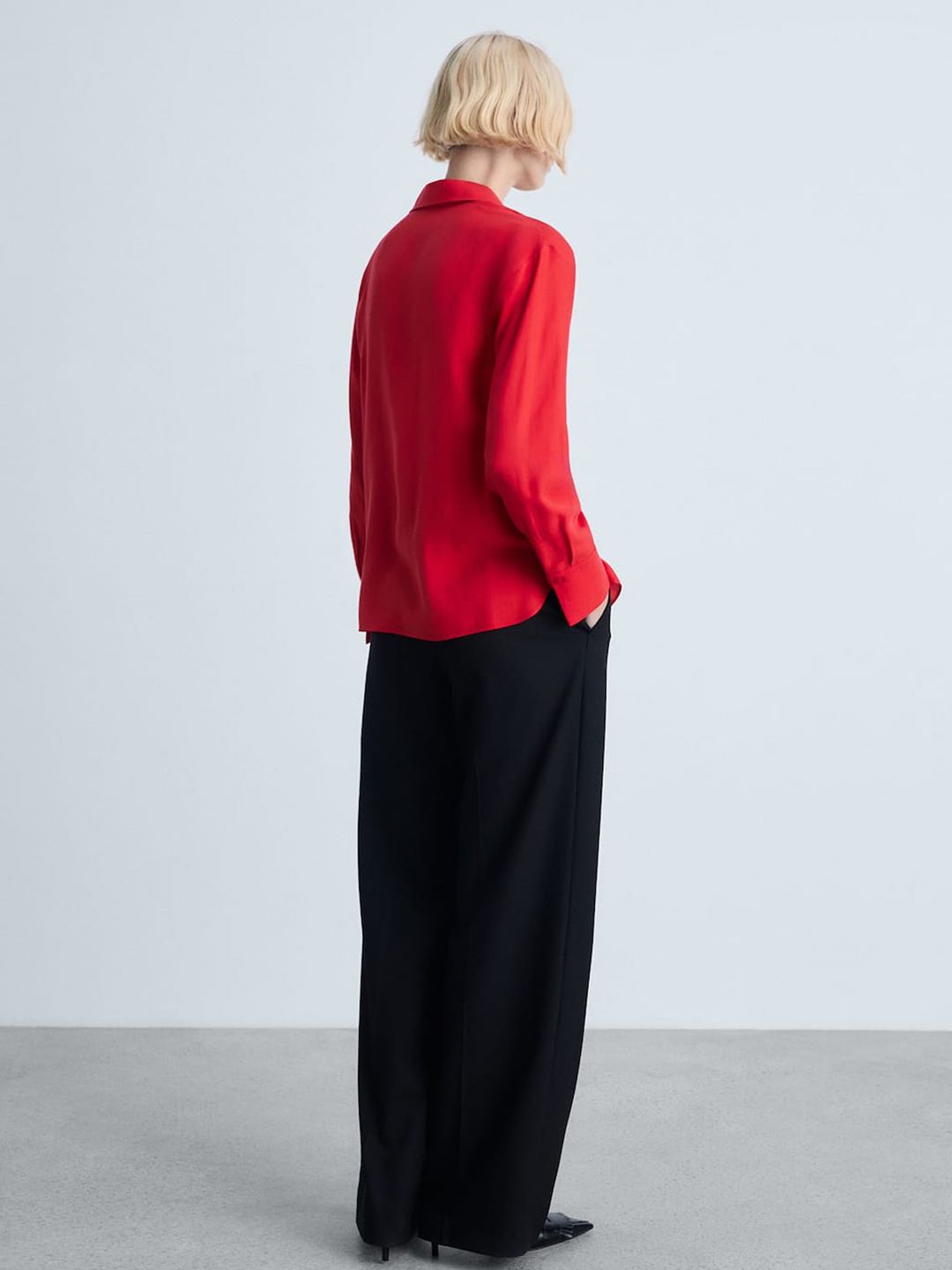 Relaxed Fit Fluid Casual Shirt