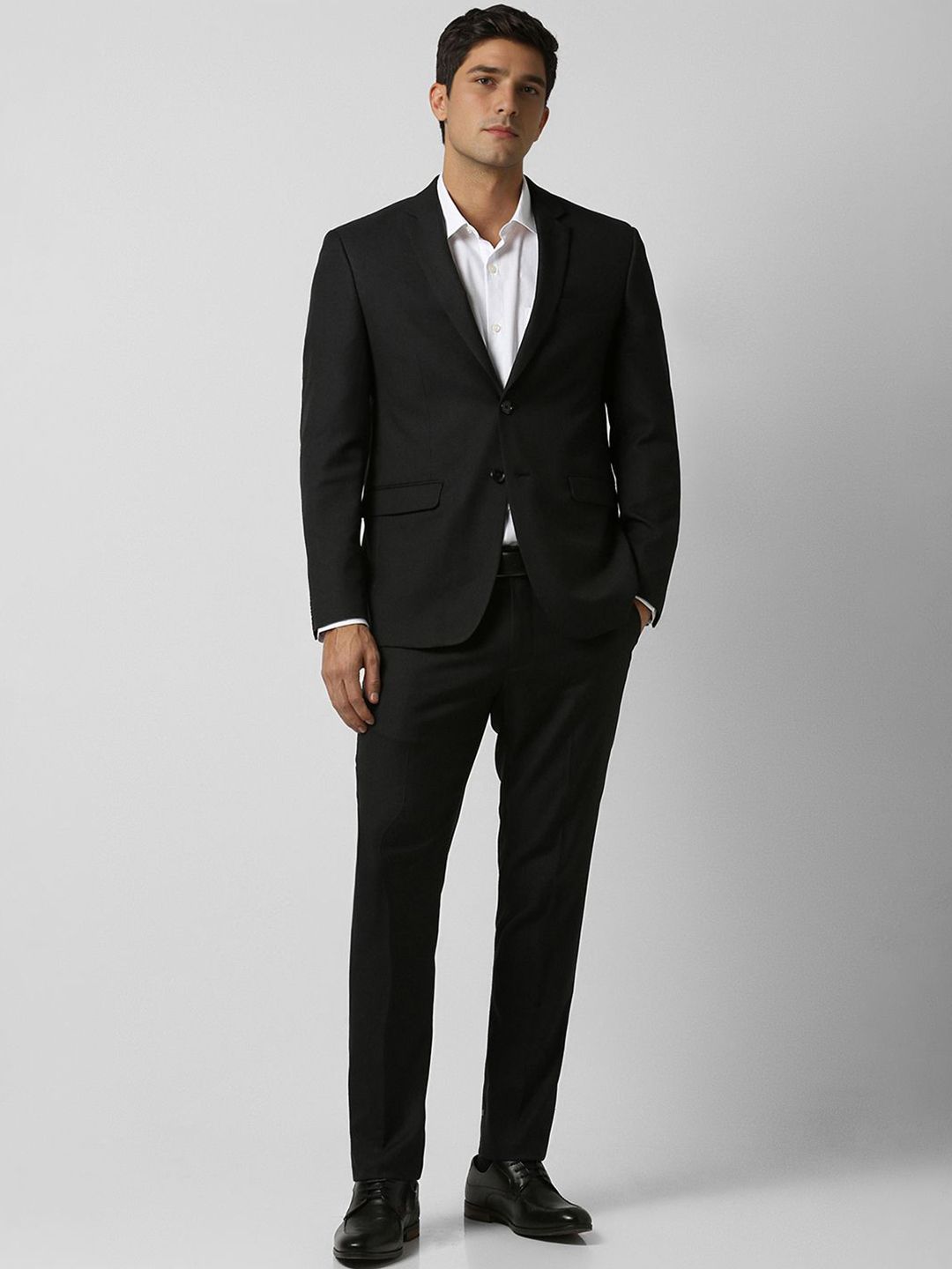 Peter England Elite Slim Fit Single-Breasted Two Piece Formal Suit