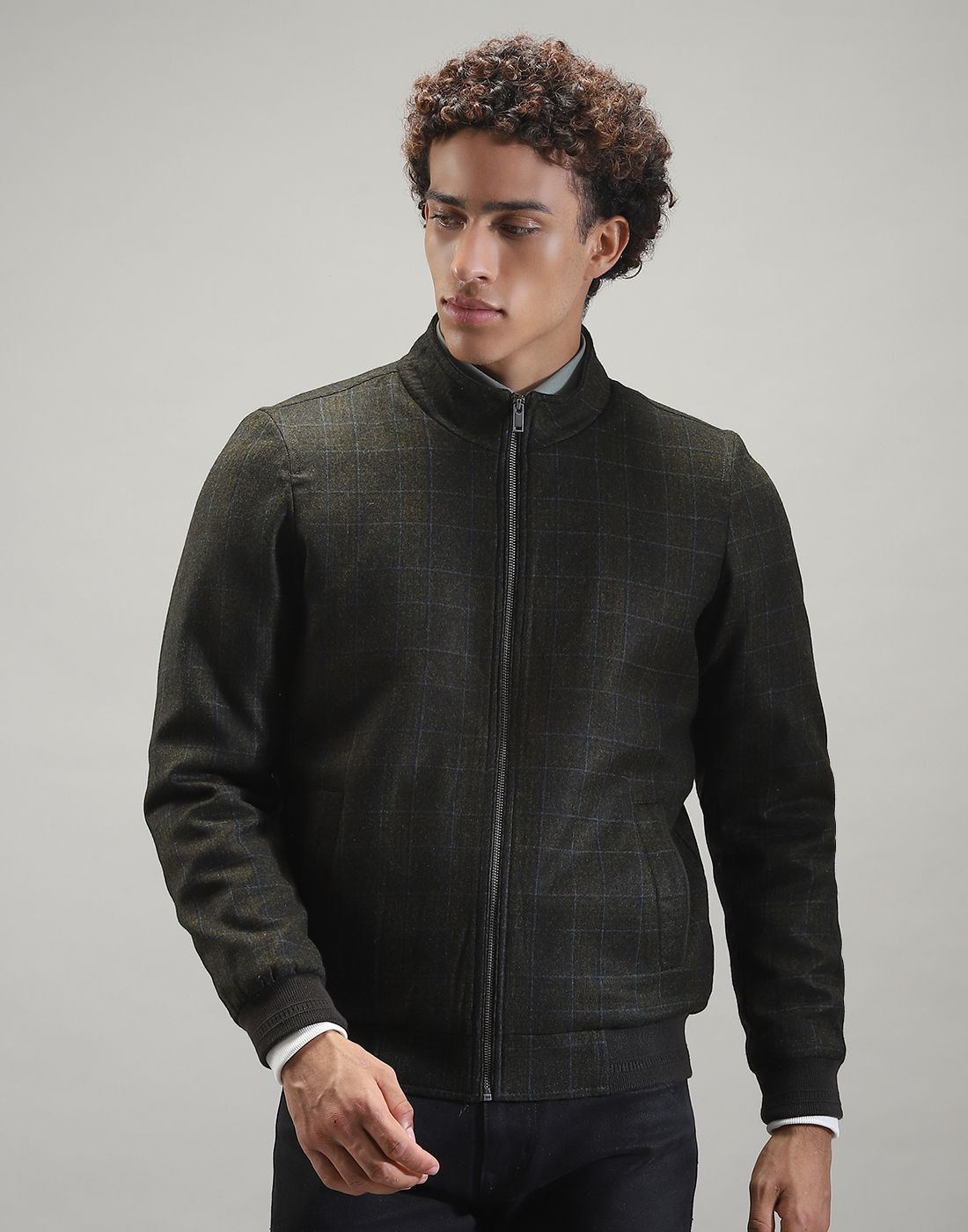 Monte Carlo Men Woollen Lightweight Outdoor Bomber Jacket