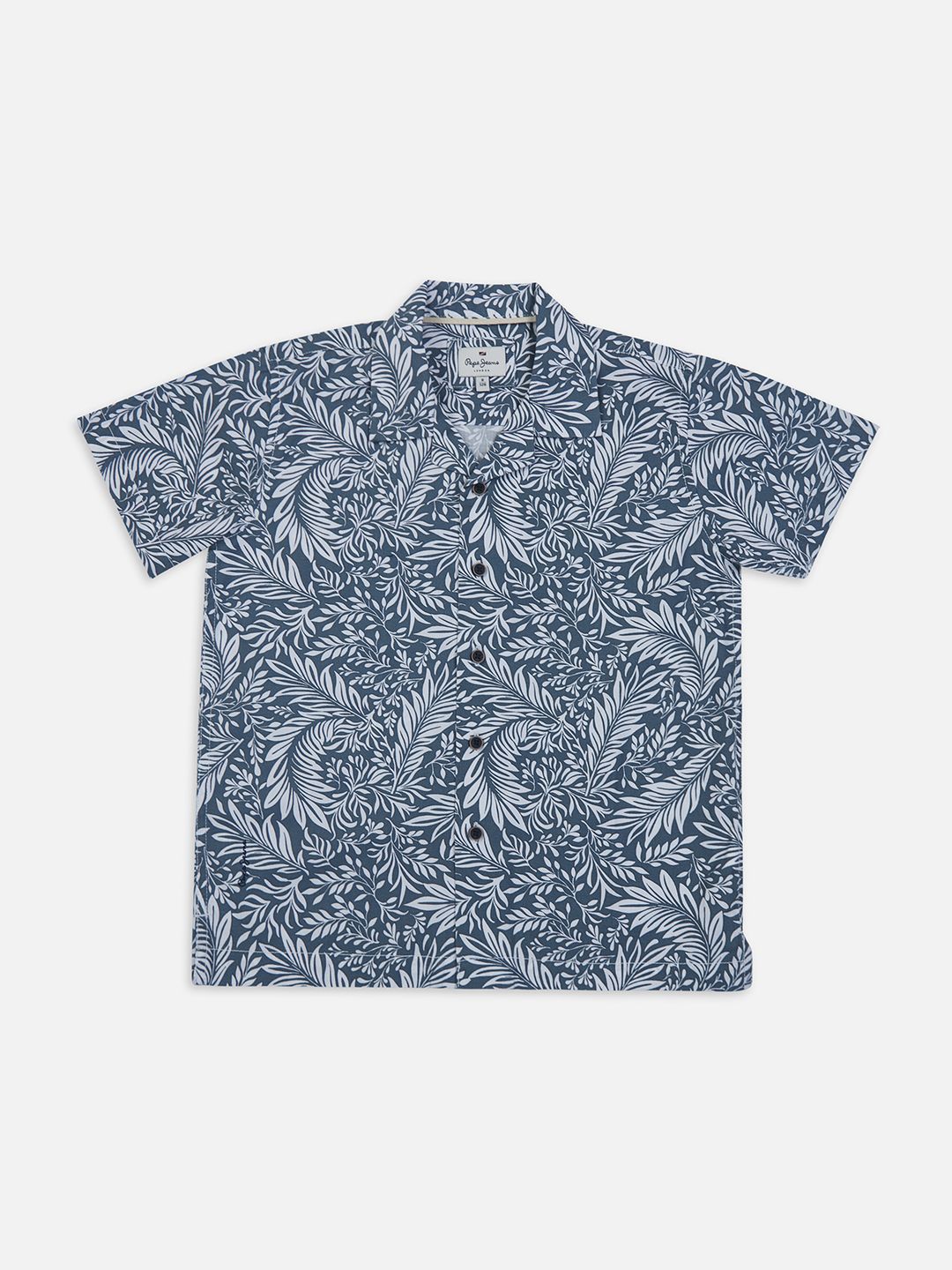 Pepe Jeans Boys Relaxed Fit Spread Collar Floral Printed Cotton Casual Shirt