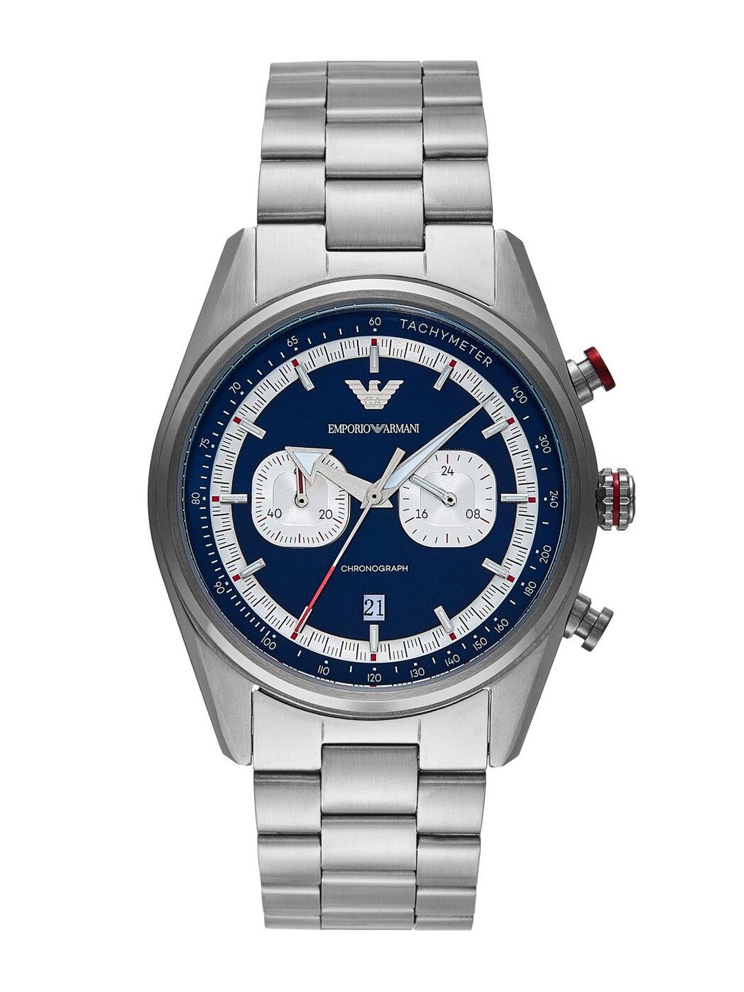 Emporio Armani Emporio Armani Men Dial & Stainless Steel Straps Analogue Watch AR11676
