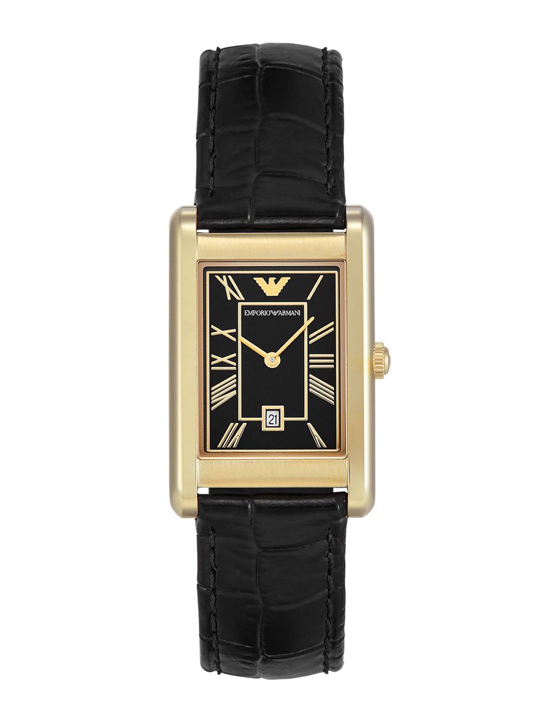 Buy Emporio Armani Men Dial & Leather Straps Reset Time Analogue
