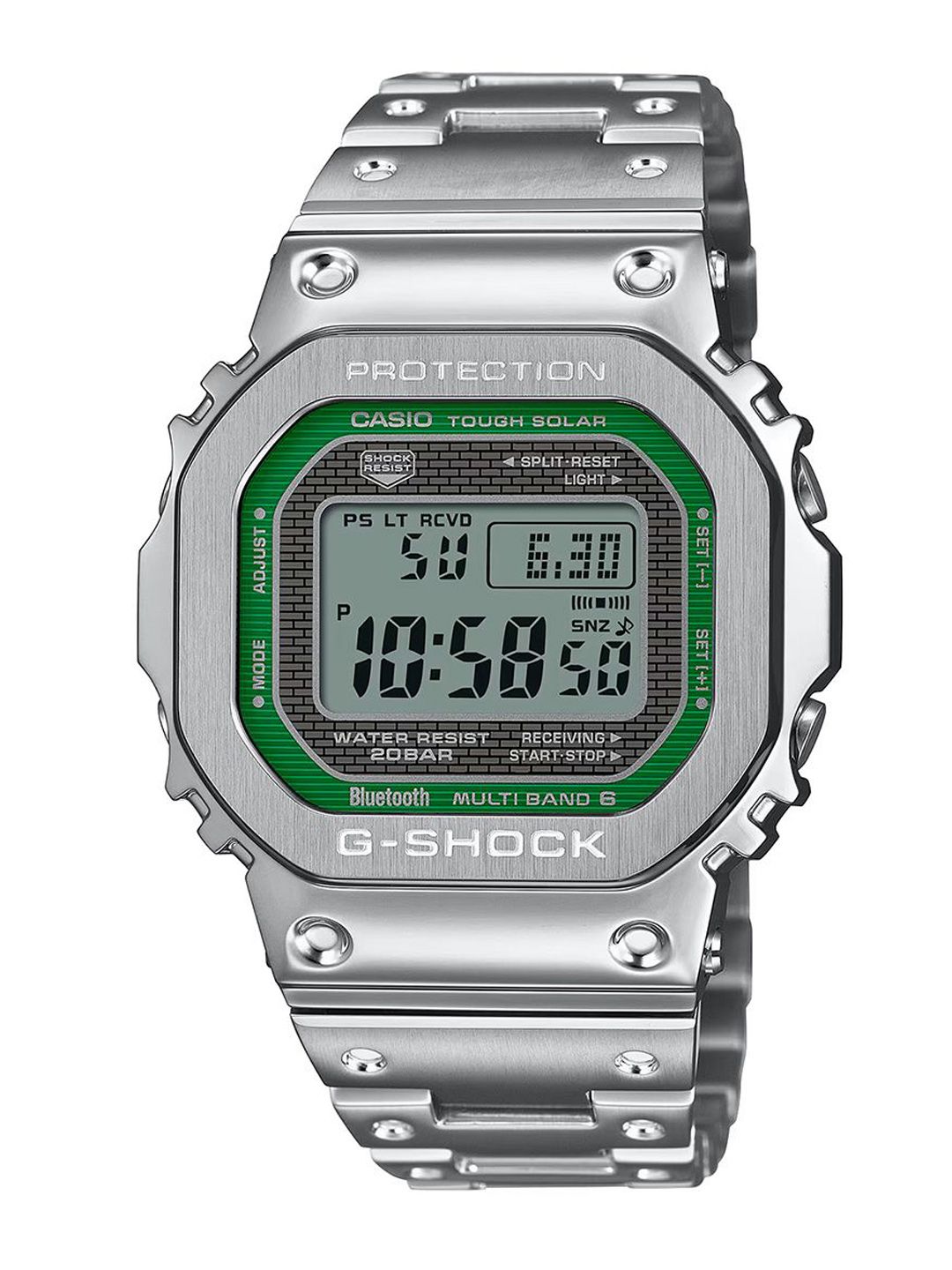 CASIO CASIO G-SHOCK GMW-B5000D-3DR Green Digital dial Stainless Steel Band 
Solid Band G1628
