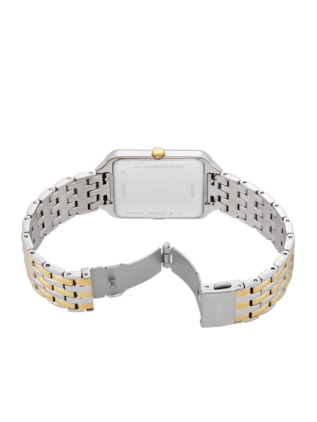 Embellished Dial & Stainless Steel Straps Analogue Watch ES5399