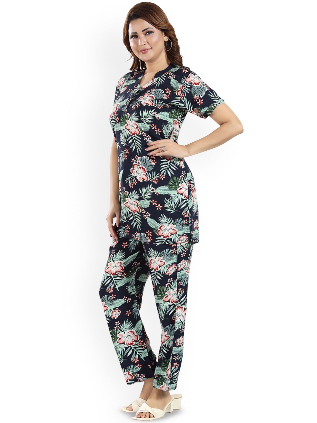 Buy NIGHT QUEEN Women Floral Printed Night suit - Night suits for