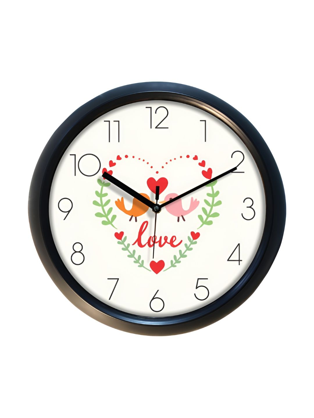 Aura Aura White & Blue Printed Contemporary Wall Clock