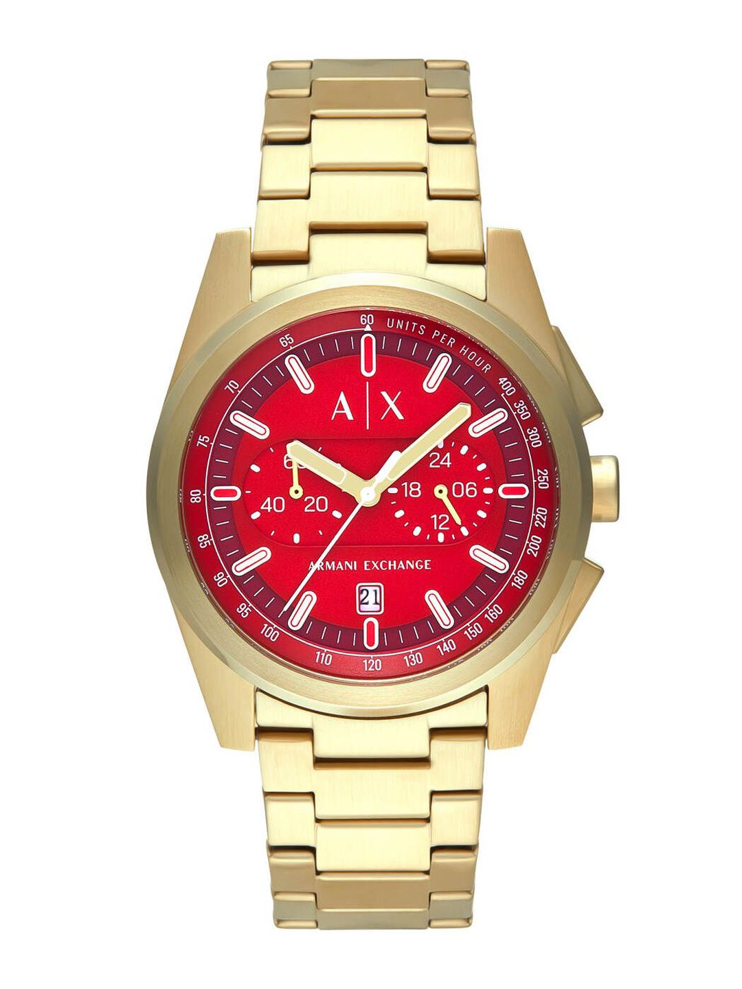 Armani Exchange Armani Exchange Men Printed Dial & Stainless Steel Straps Analogue Watch AX2863