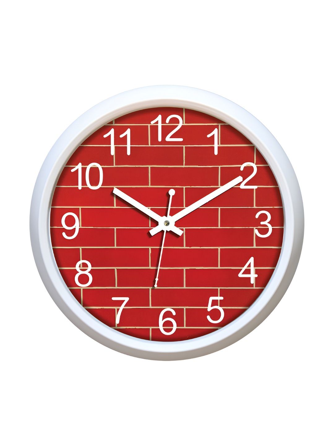 Aura Aura Red & White Contemporary Wall Clock