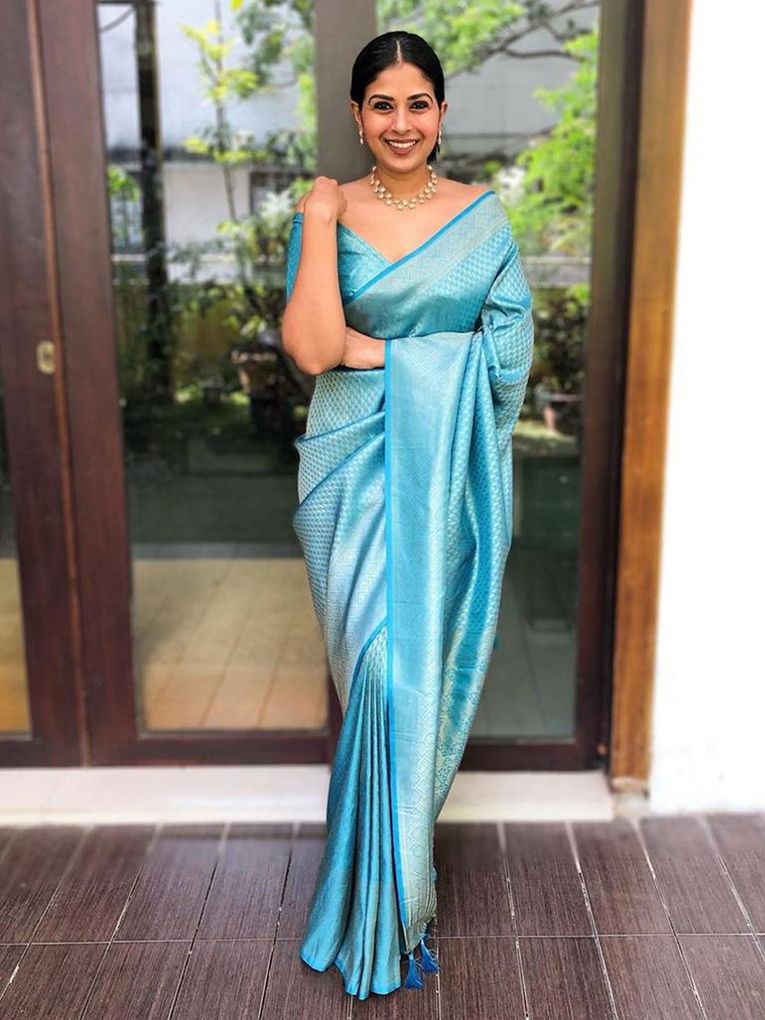 KALINI Paisley Zari Banarasi Saree