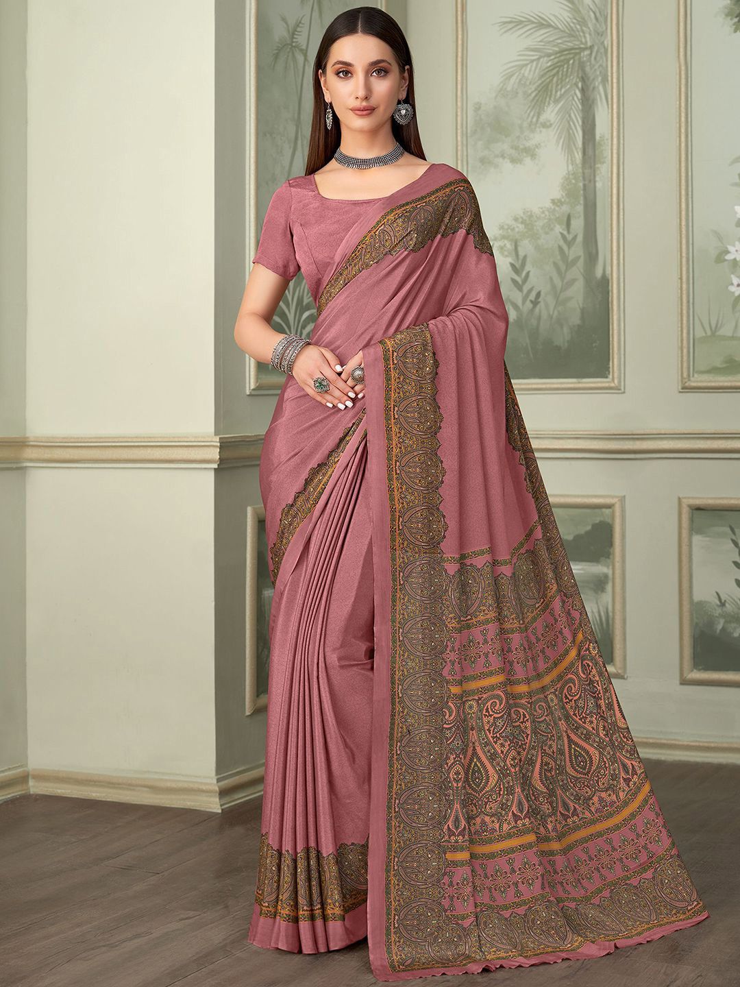 Mitera Pure Crepe Saree