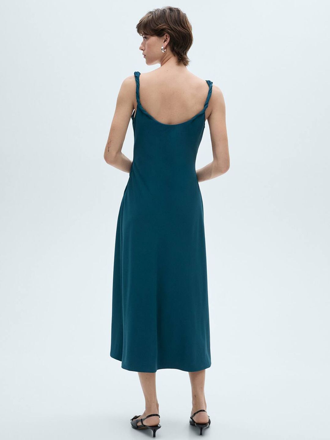 Ruched Sheath Midi Dress