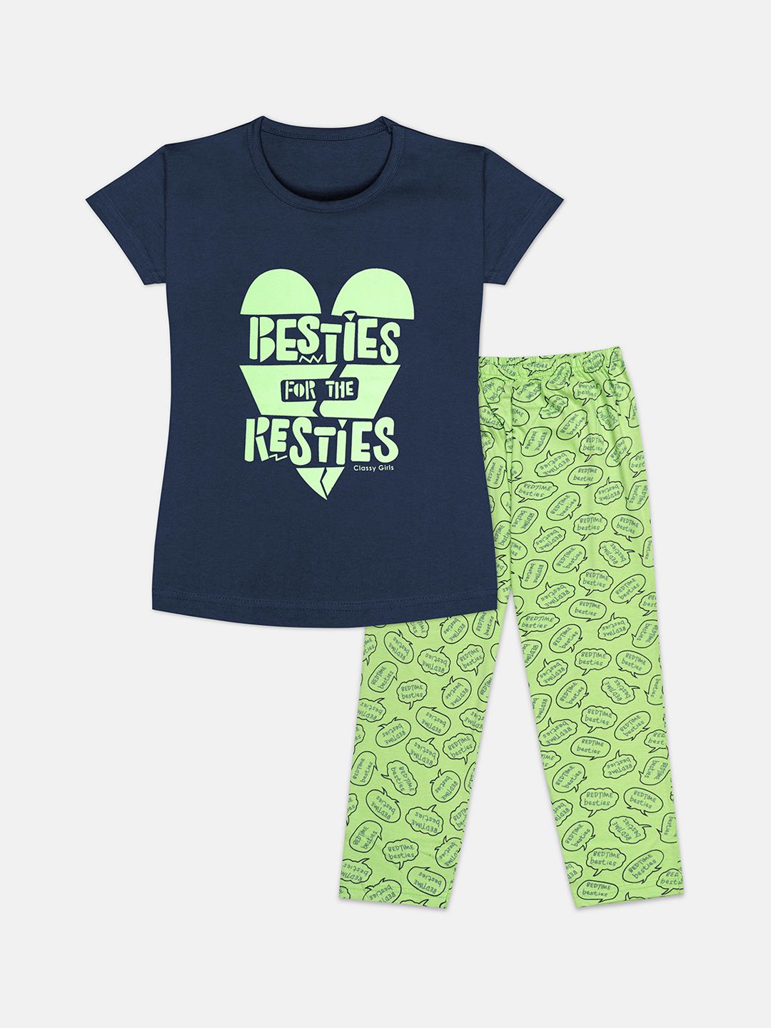 Tee Weavers Girls Printed Night suit