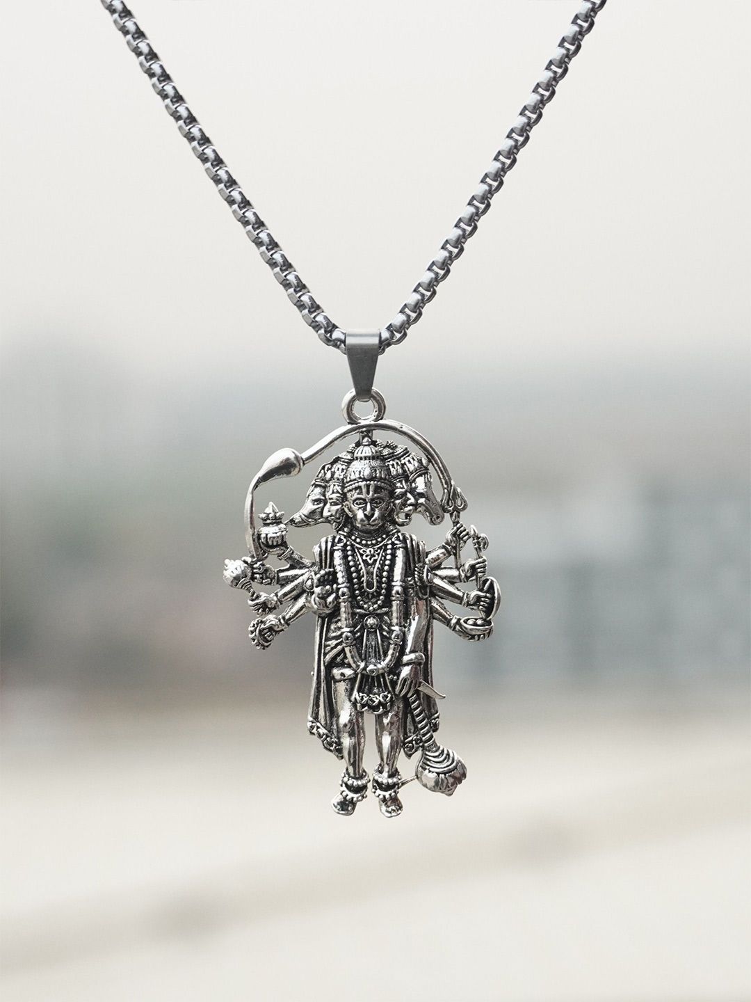 Japam Silver Plated Panchmukhi Hanuman Ji Necklace Offers & Cashback