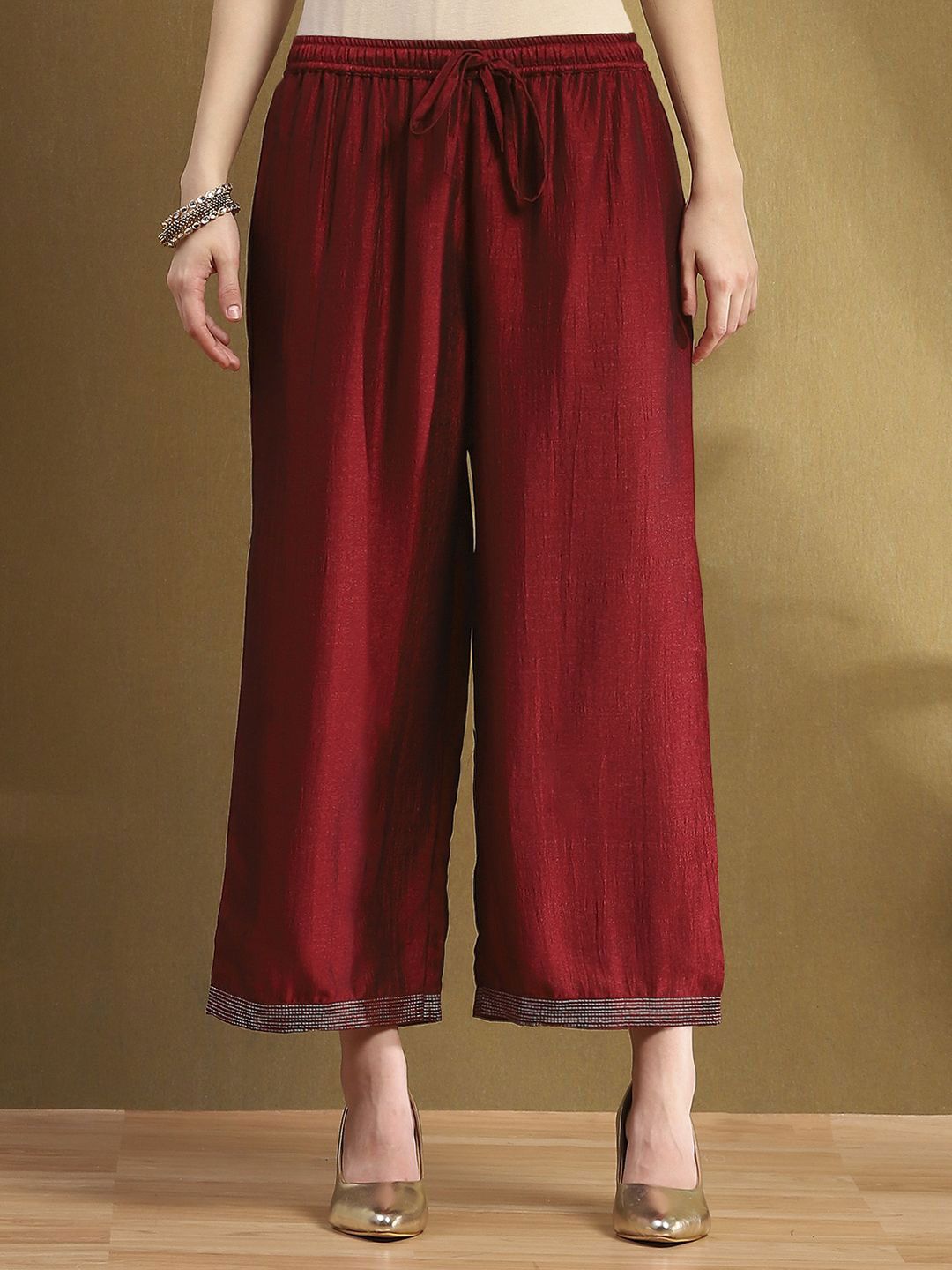 Biba Women Knitted Ethnic Palazzos