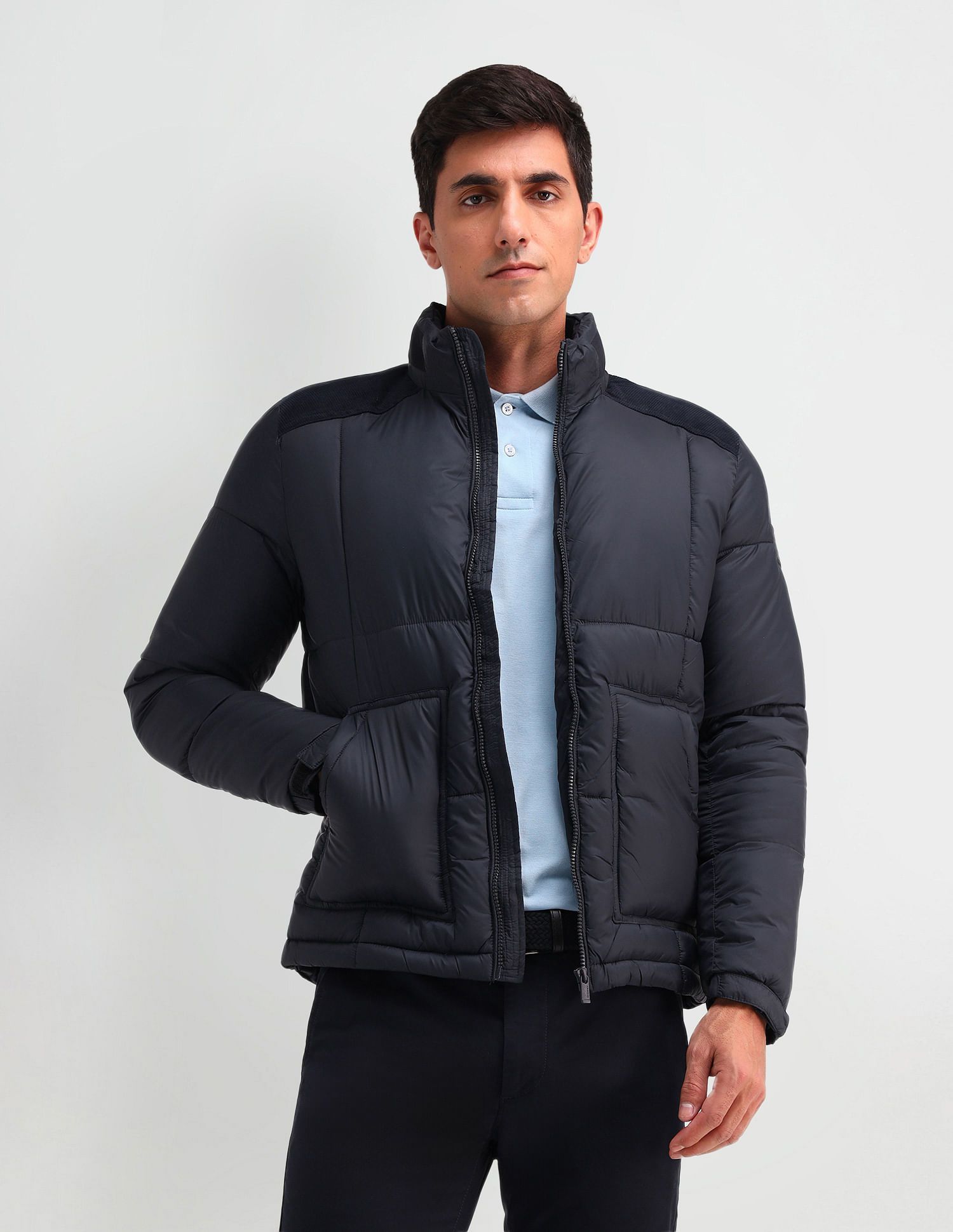 Arrow Sport Men Solid Padded Jacket