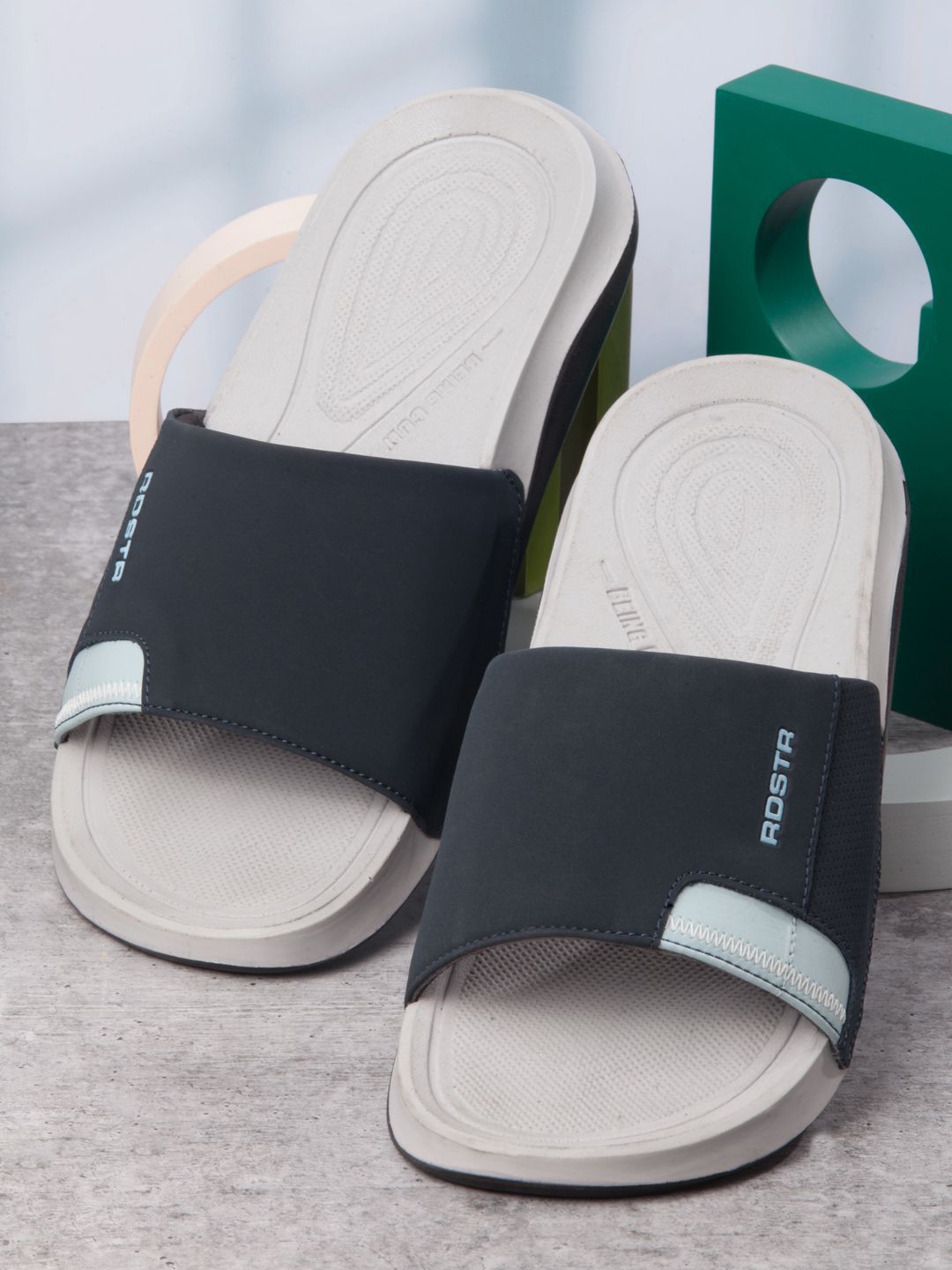 Buy The Roadster Lifestyle Co Men Casual Open Toe Sliders - Flip