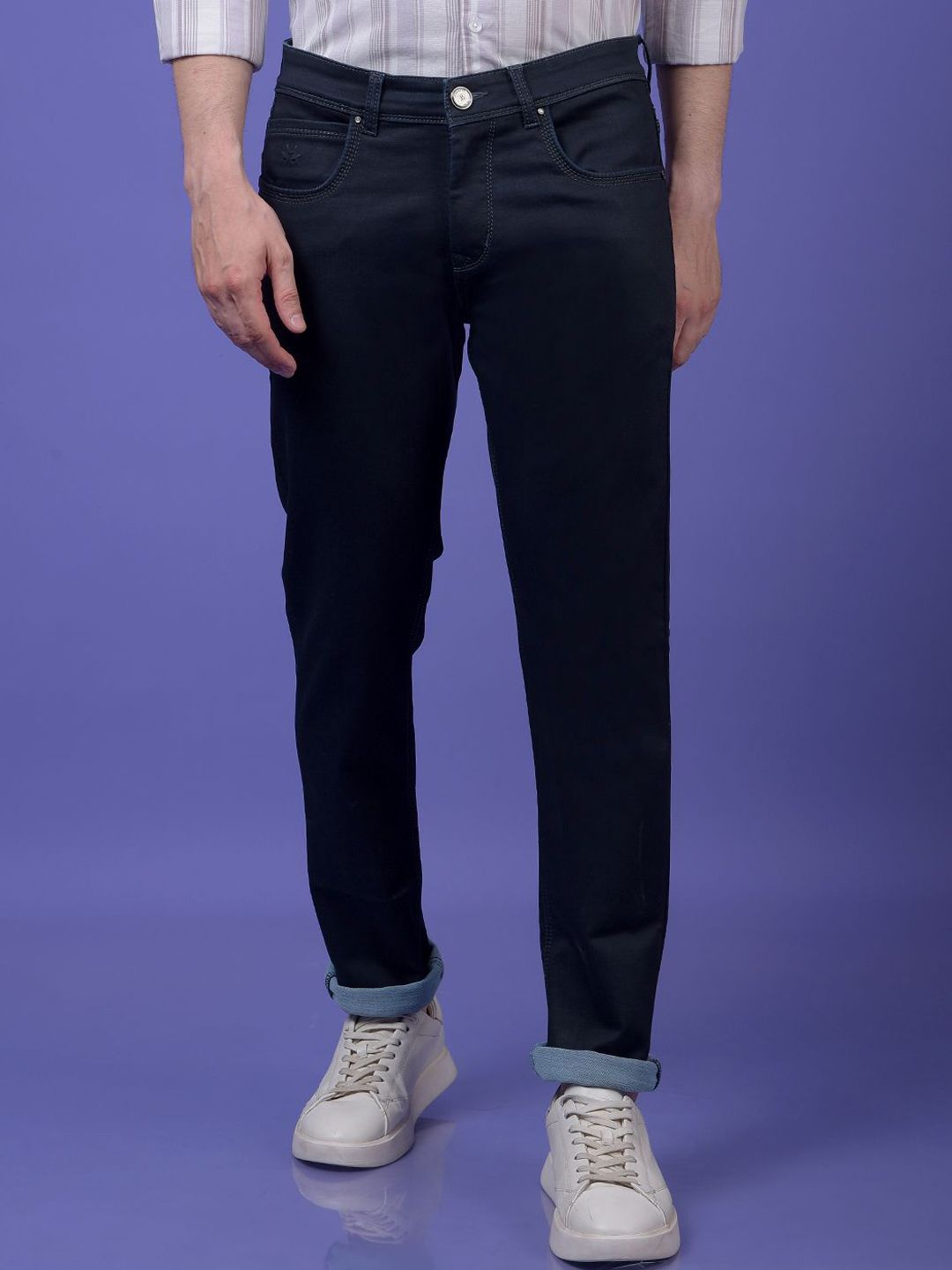 Crimsoune Club Men Slim Fit Mid-Rise Stretchable Jeans