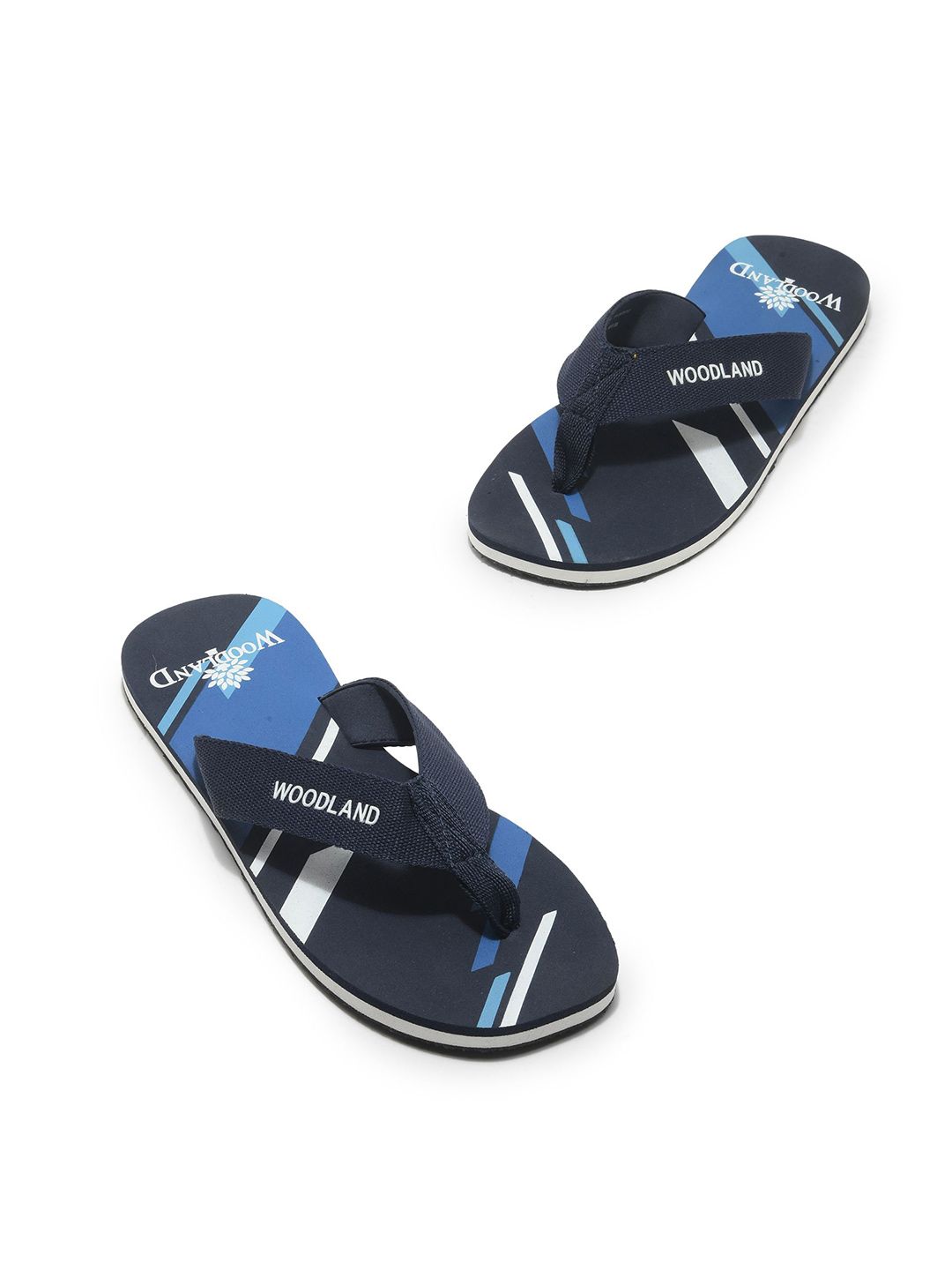 Woodland Men Printed Thong Flip-Flops