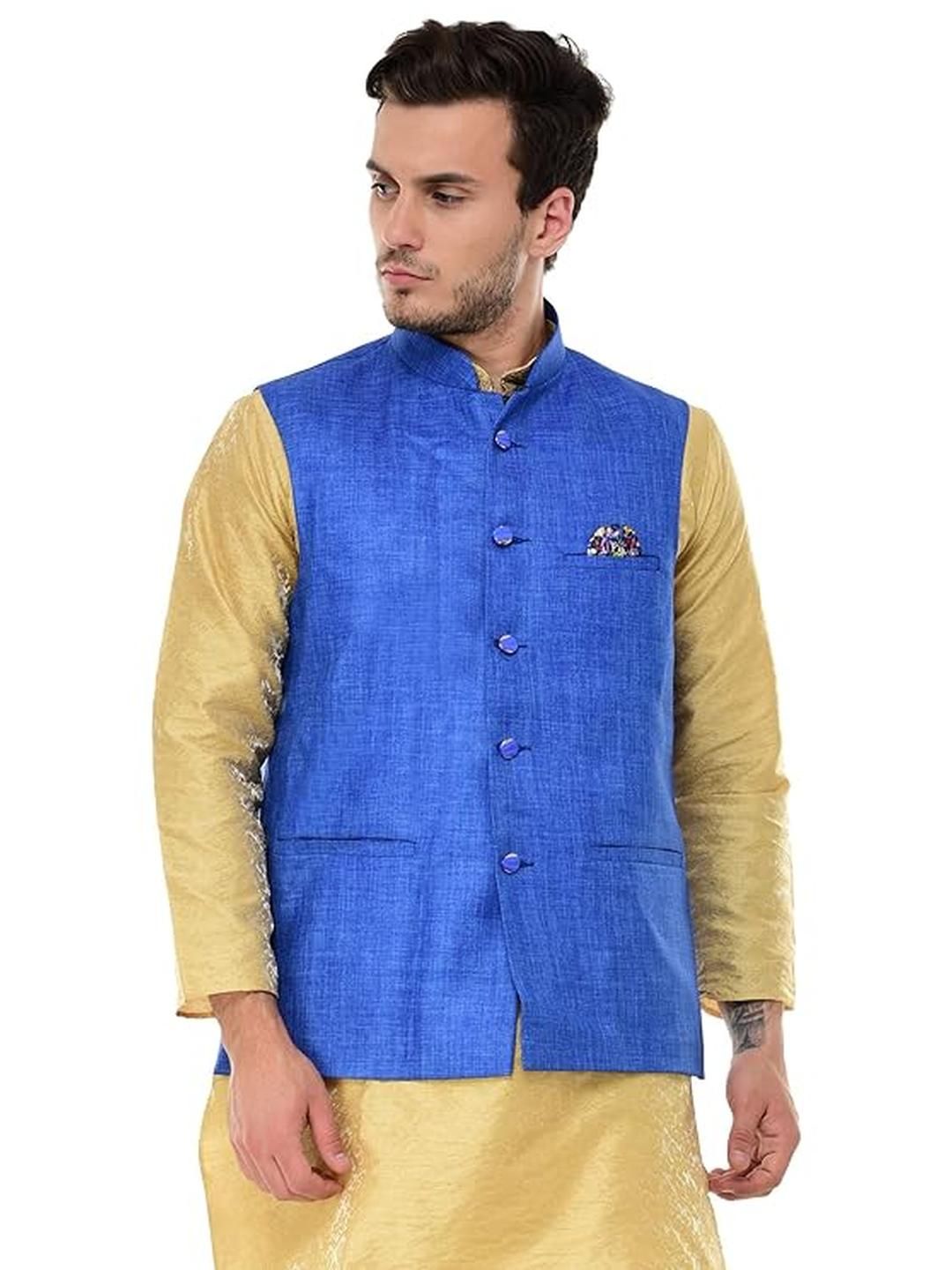 BIS CREATIONS Men Regular Fit Nehru Jacket