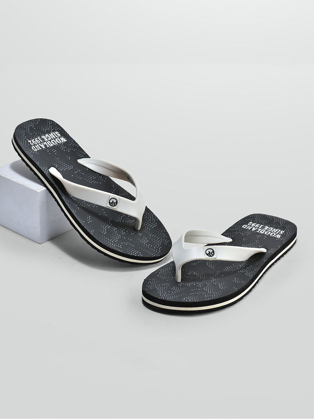 Woodland Men Printed Room Slippers