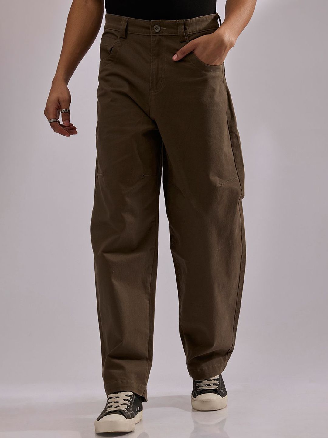 アリソンブラウン　COME IN CASUAL CARGO PANTS Buy Espanshe Vardon Super Baggy Cargo Pant Coffee - Trousers for