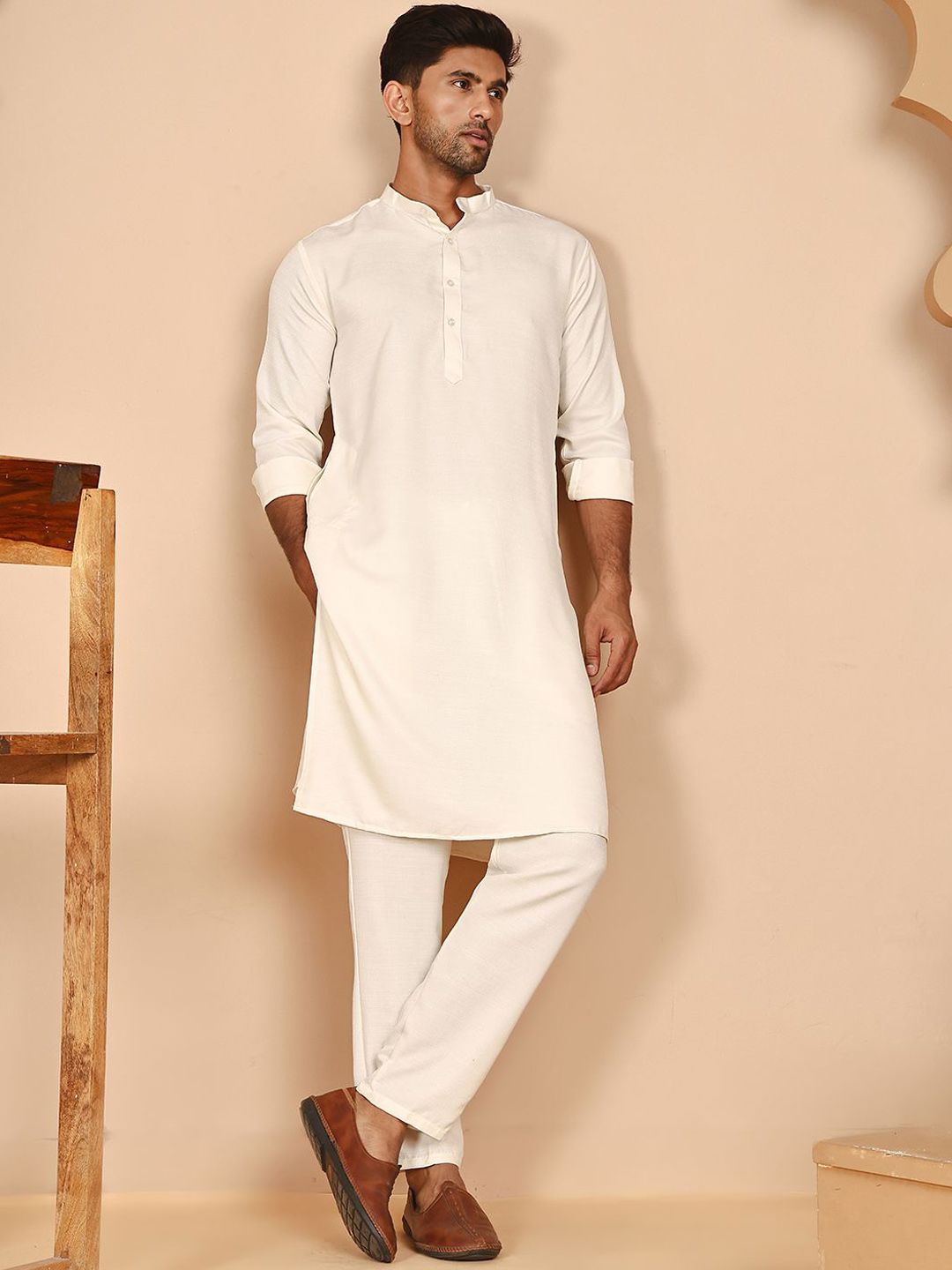 Jompers Jompers Men Solid Kurta with Pyjama