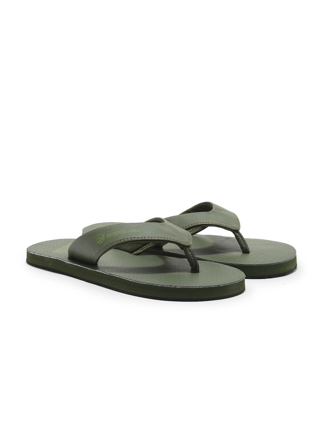 Woodland Men Self Design Room Slippers