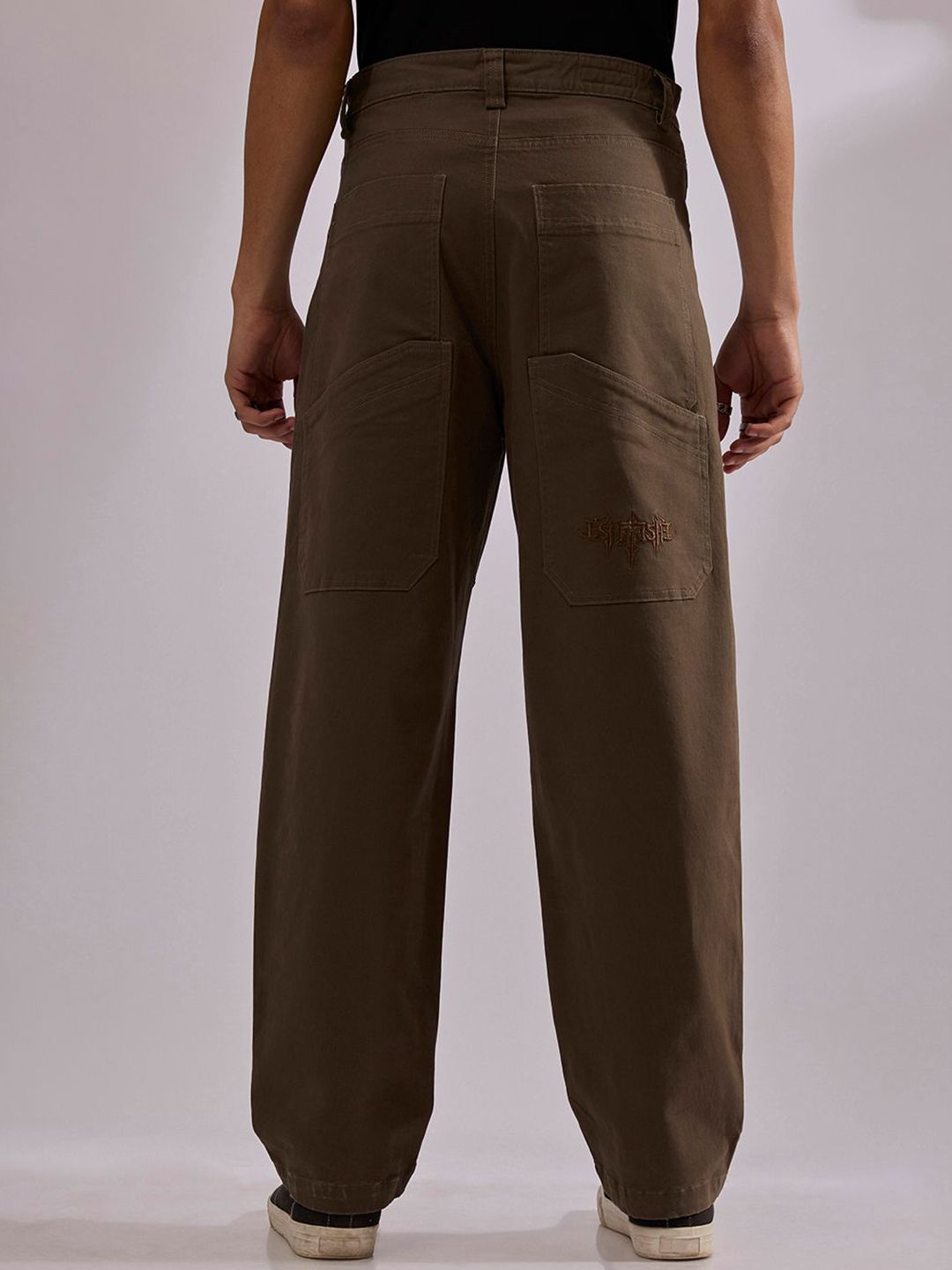 Buy Espanshe Vardon Super Baggy Cargo Pant Coffee - Trousers for