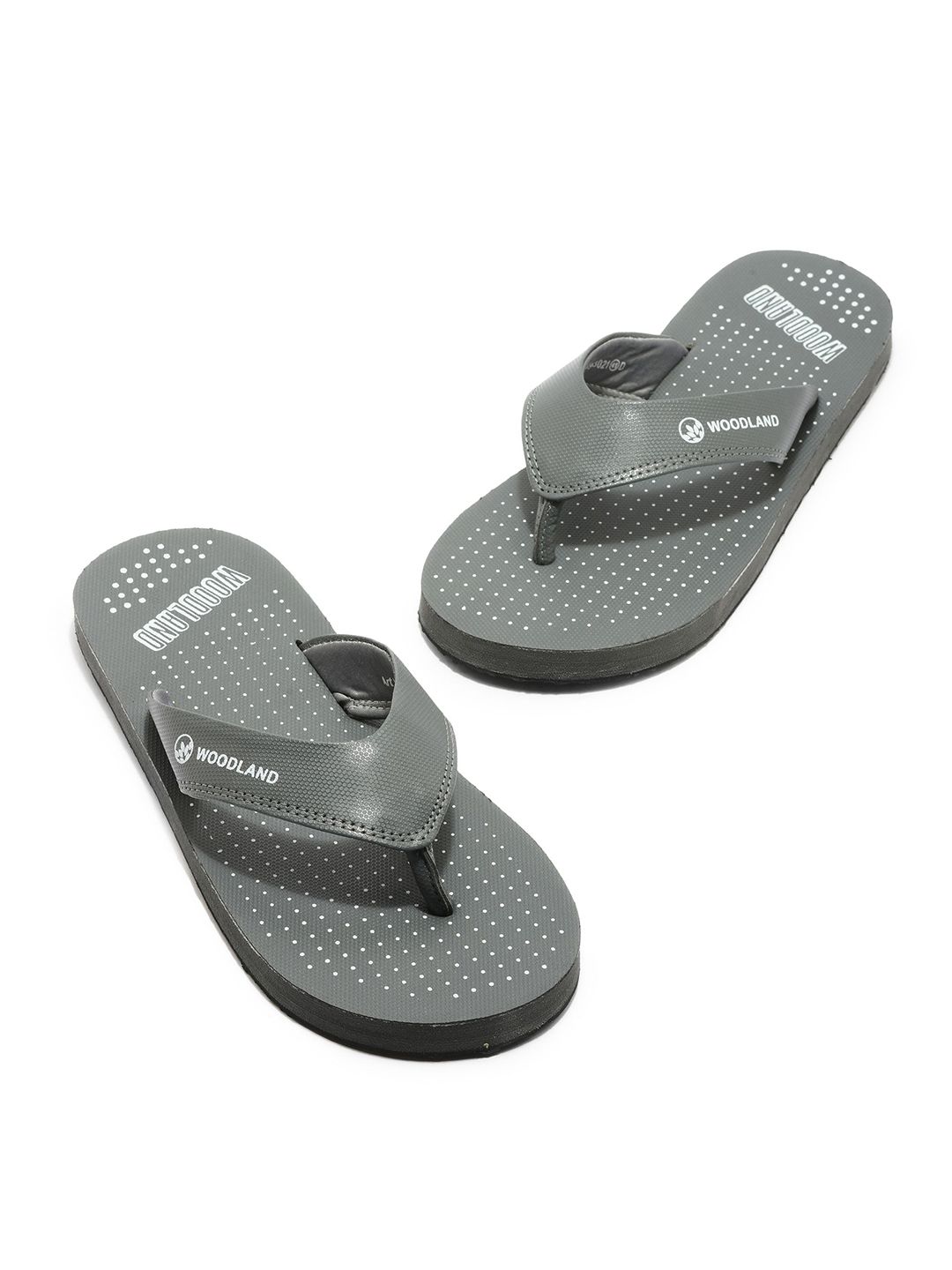 Woodland Men Self Design Thong Flip-Flops