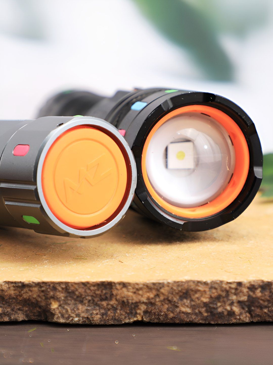 Buy MZ M920 Zoomable 3 Modes Rechargeable LED Metal Torch-1800mAh