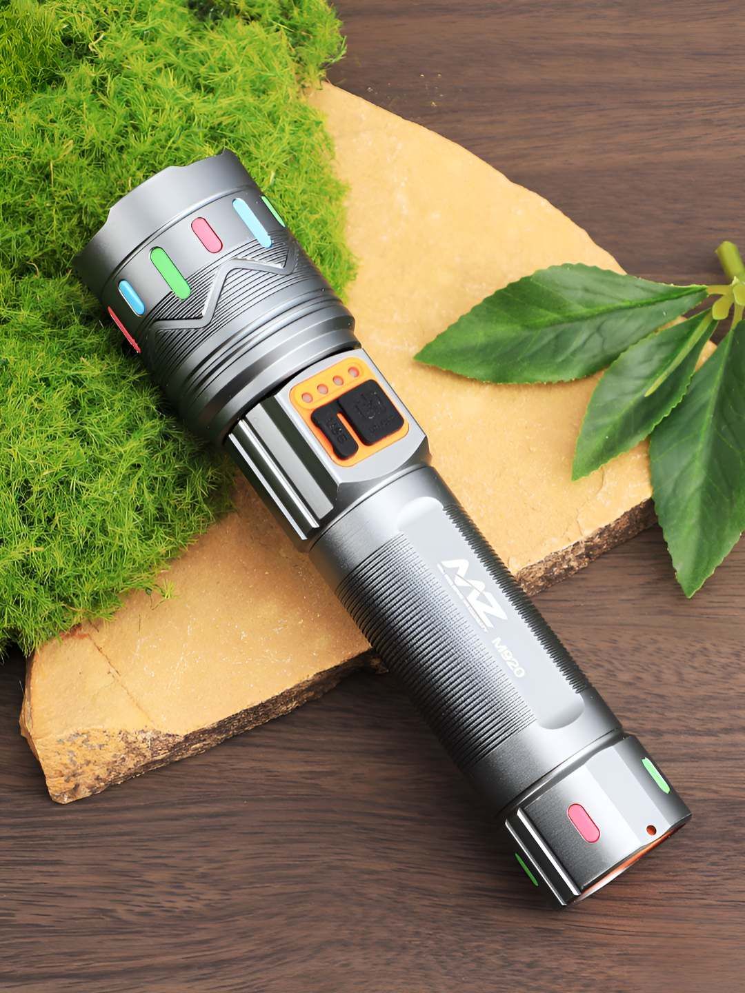 Buy MZ M920 Zoomable 3 Modes Rechargeable LED Metal Torch-1800mAh