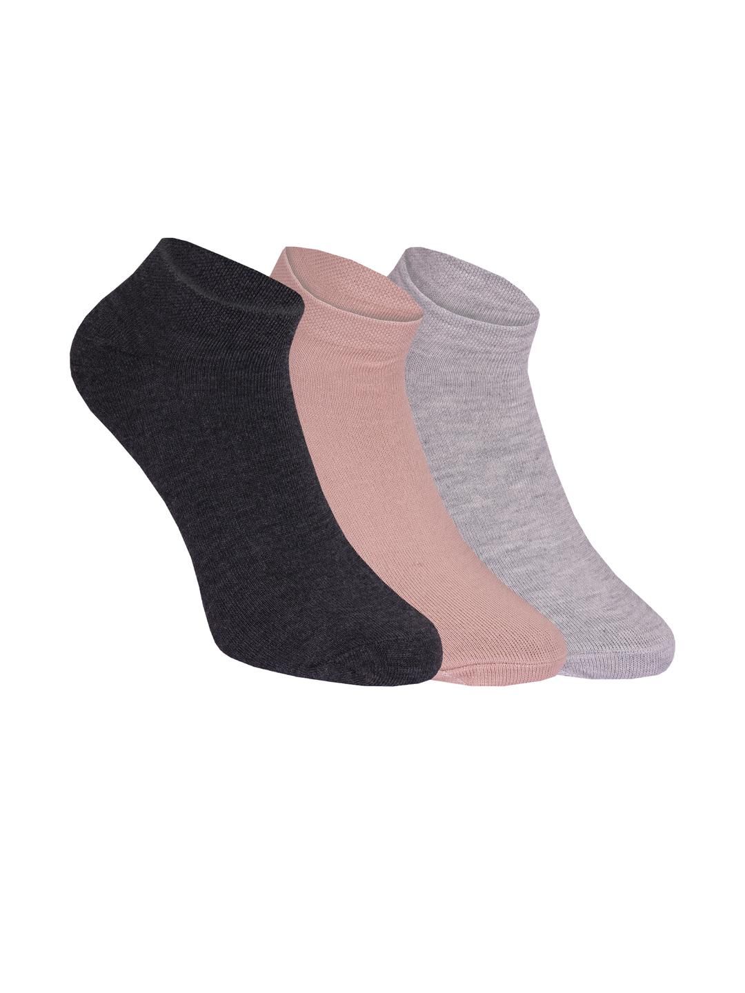 SOXVIEW Pack of 3 Men Solid Ankle Length Socks