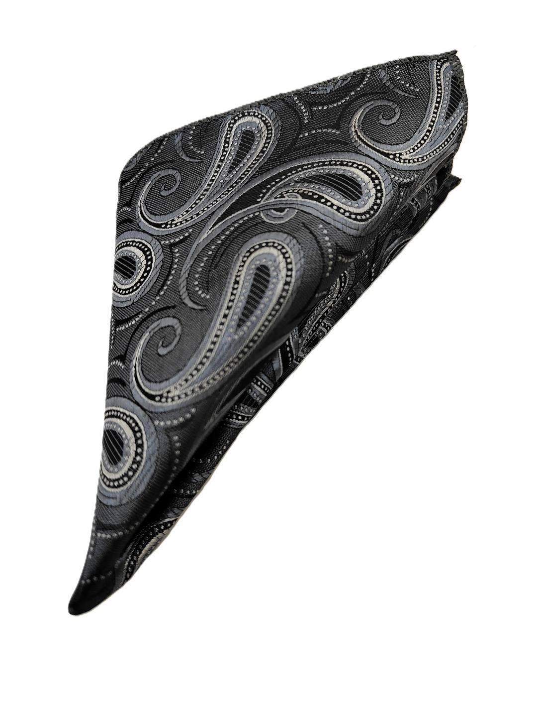 VOICI Men Grey Printed Pocket Square