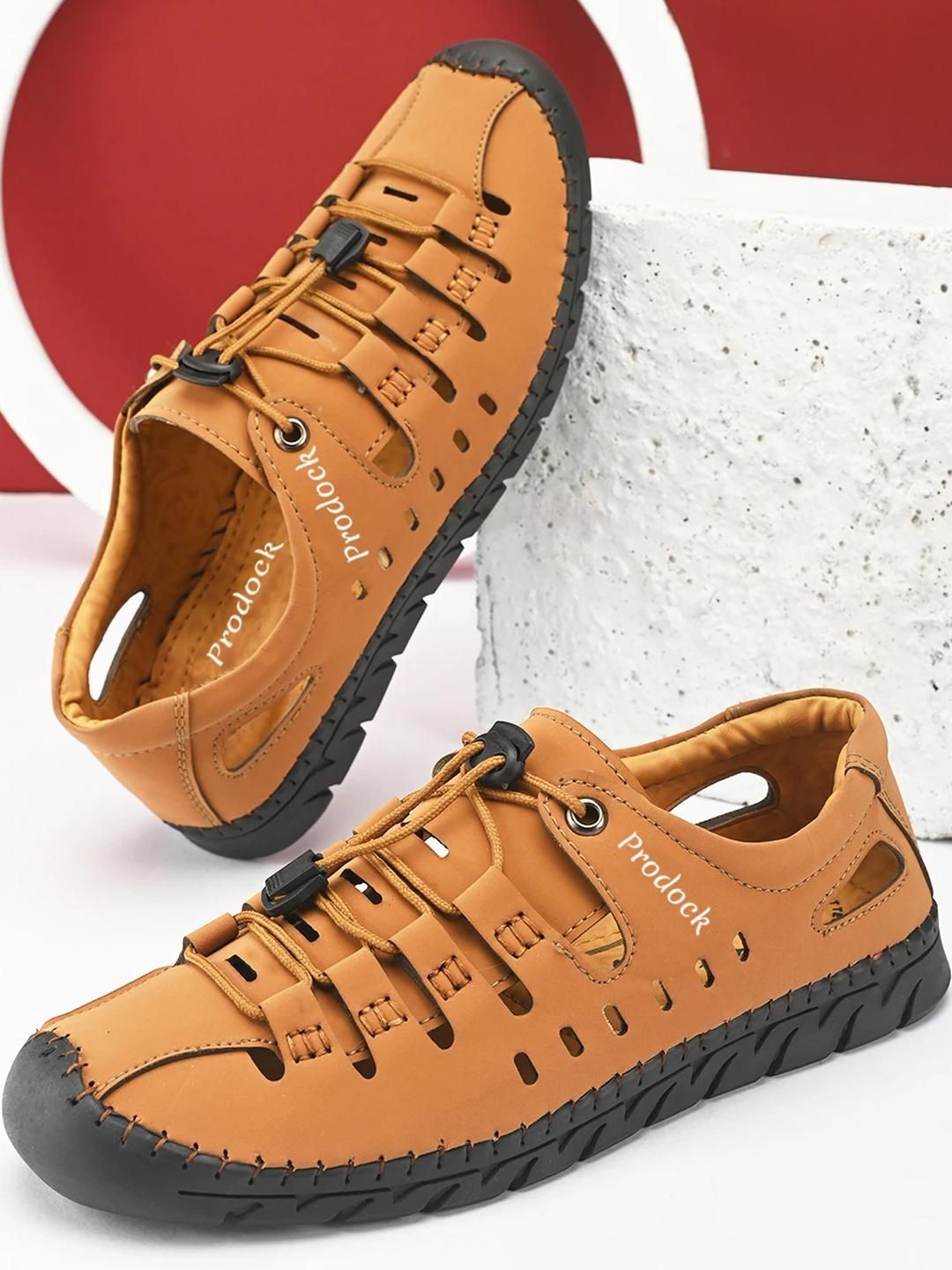 PRODOCK Men Beige Sandals