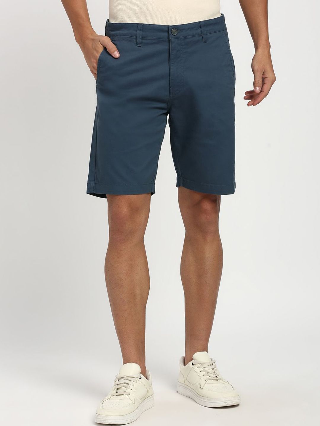 Peter England Casuals Men Cotton Shorts