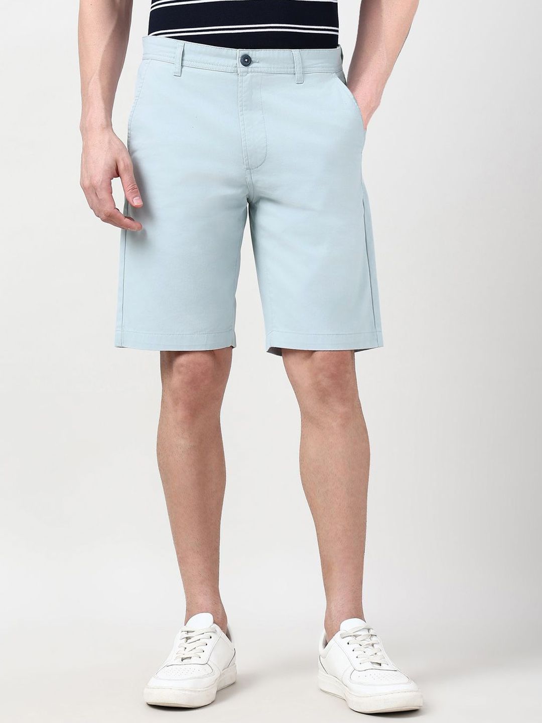 Peter England Casuals Men Mid-Rise Cotton Regular Shorts