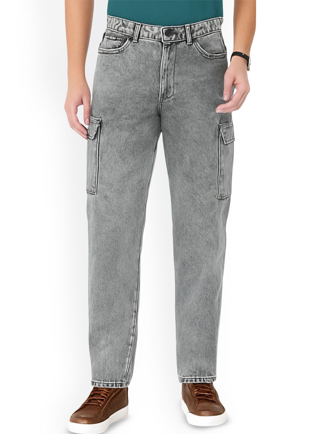 me Queen Men Straight Fit Mid-Rise Heavy Fade Jeans