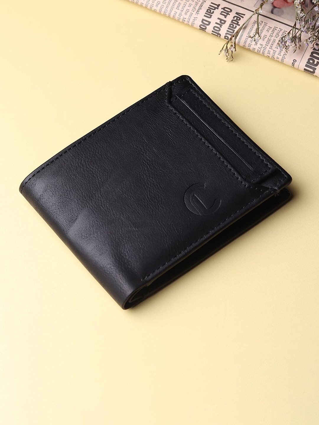 CRAFT LINE Men Textured Two Fold Wallet